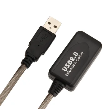 5m/10m/15m USB 2.0 Aktyvus Kartotuvas Kabelis Pratęsimo Švino Signalas Manifier Pratęsti Kabelis PUO88