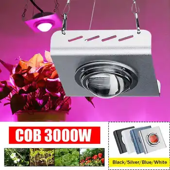 Naujas 3000W COB LED Grow Light Visą Spektrą 4000K Patalpų Lauko Hydroponic Šiltnamio efektą sukeliančių Augalų Augimo Apšvietimo lempos Vandeniui