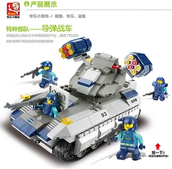 0206 273pcs Karinis Tankas Konstruktorius Modelio Rinkinio Blokai Suderinama LEGO Plytų Žaislai Berniukams, Mergaitėms, Vaikams, Modeliavimas
