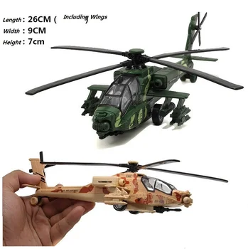 1:100 Lydinio Kovotojas AFanChi Modelis Sraigtasparnis Die Cast & Plastiko Pagamintas Vaikams 