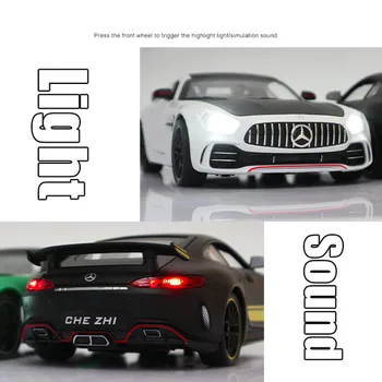 1:24 Mercedes-Benz Mercedes AMG black lieti automobilio modelį Diecasts & Žaislas Transporto priemonių, Rinkti dovanas Ne nuotolinio valdymo tipas