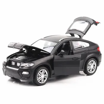 1:32 Karšto Pardavimo BM X6 VISUREIGIS Imitavimo žaislai Automobilio Modelį Lydinio Traukti Atgal, Vaikų Žaislai, Originali Licencijos Dovana Off-Road Automobilių Vaikai