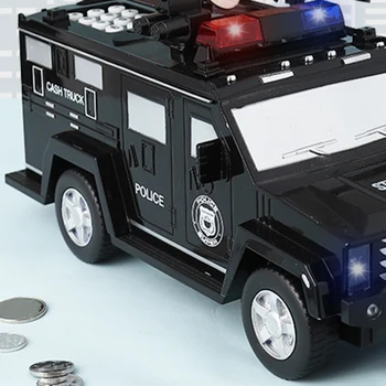 1:32 Policijos Swat Pinigų Perdavėjas, Šarvuotų Automobilių, Sunkvežimio Modelis Žaislas su Muzika, Flash Pinigų Sunkvežimių Transportuotojo