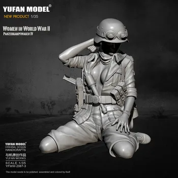 1/35 Yufan modelis, Dervų Modelis Tankas kareivis grožio savarankiškai surinkti YFWW-2067-3