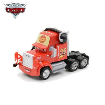 1:55 Disney Pixar Cars 3 Laisvų Rankų Įranga Žaibas McQueen Mack Priekaba Galvos Sunkvežimių Žaislas Jauniklį Hicks Automobilio Modelį Žaislai Berniukas Kalėdų Dovana