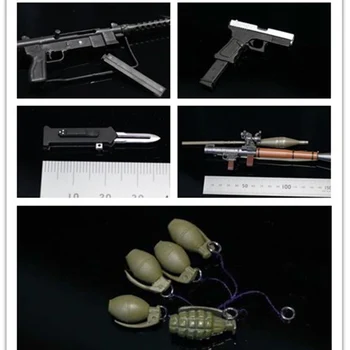 1/6 Joker plastiko ginklas modelis G18 pistoletas RPG granata modelis-12 colių veiksmų skaičius, priedai