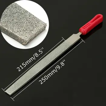 1 gabalas 250mm 120 Smėlio Lydinio Diamond Padengtas Butas Failas Ilgas Padavimo Akmens Failus Rankiniai Įrankiai