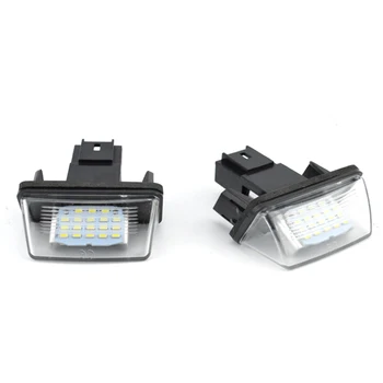 1 Pora 12V LED License Plate Light Car Pakeisti Citroen C3-C5, Peugeot 206/207/307/308/406/407