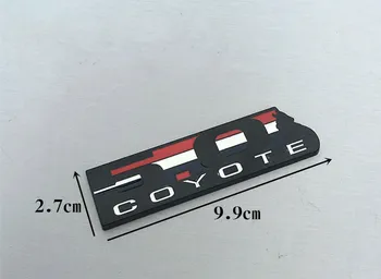 1 VNT 3D Metalo 5.0 COYOTE Emblema Sparnas Ženklelis Automobilių Lipdukai Mustang GT F-150 Boss 302 2011-2018 Automobilių Stilius