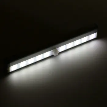 10 LED Belaidis PIR Auto Judesio Jutiklis Šviesos Protingas Nešiojama infraraudonųjų spindulių Indukcinės Lempos Naktį dega Kabineto Viešbutis Spinta