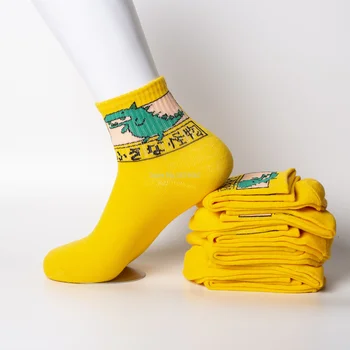 10 porų naujas mados Harajuku moterų, mergaičių, Hip-Hop ilgos kojinės mielas Gyvūnų dinozaurų kojinių moterims juokinga japonija pigūs animacinių filmų kojinės