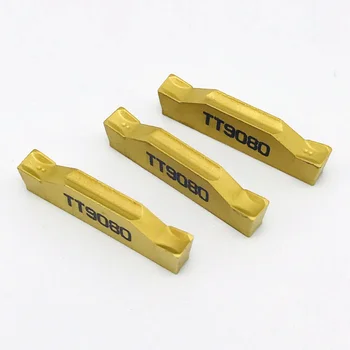 10 vienetų TDC2 TT9080 griovelį ir pjovimo įrankis karbido įterpti du kartus galva 2mm įrankis metalo tekinimo įrankis TDC2 TT9080 tekinimo įrankis