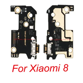 10 VNT USB Įkrovimo lizdas Valdybos Flex Kabelis Xiaomi Mi 8 Mi8 Xiaomi8 Įkroviklis Uosto Jungtį Valdybos Flex Kabelis, Remontas, Dalys