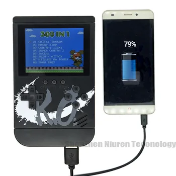 10000mAh Retro Nešiojamas Mini Nešiojamą Žaidimų Konsolę Galia Bankų Funkcija 8-Bitų 3.0 Colių Spalvotas LCD Žaidėjas įmontuotas 300 žaidimai