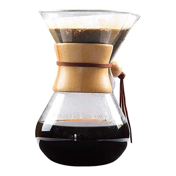 1000ML Cafetera Kavos Puodai Su Nerūdijančio Plieno Filtras Karščiui Atsparus Stiklas turkiškos Kavos Puodą Alaus Skaičiuojami Kavos Virdulys