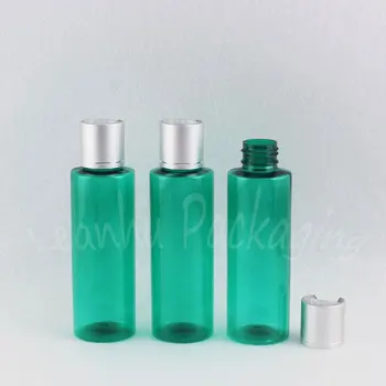 100ML Green Butas Peties Plastikinio Butelio , 100CC Tuščias Kosmetikos Konteinerių , Šampūnas / Losjonas Kelionės Pakuočių Buteliukas