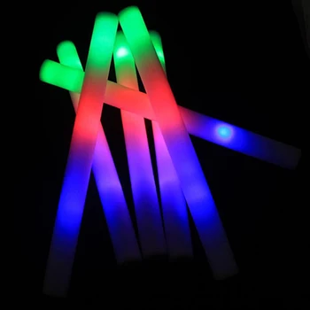 100vnt/Daug LED Putų Stick Spalvinga Glow Stick Fluorescencinis Švytėjimas Ralio Rave Nudžiuginti Vamzdis Baton Lazdos Šalies Festivalio 