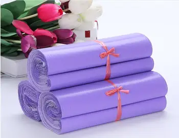 100vnt Violetinė Plastiko Savarankiškai užsandarinkite Lipnia Kurjerių krepšiai Saugojimo Krepšiai Vandeniui Poli Voke, Vokas su Pašto Siuntimo Pašto Maišai