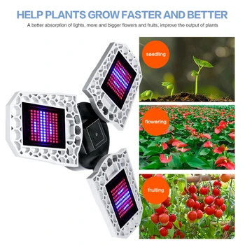 100W 200W 300W Galingas Visą Spektrą Augalų Auga Led Šviesos Spolight Sėklos Hidro Gėlių Šiltnamio efektą sukeliančių Patalpų E27 Fito Growbox
