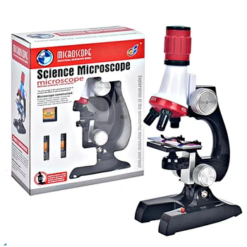 100X 1200X Mikroskopo Rinkinys Lab LED Mokslo Studentų Rafinuotas Biologinis Mikroskopas Vaikams Namo Švietimo Žaislas Naujųjų Metų Dovanos