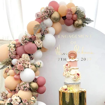 105pcs/set Smėlio spalvos balionų arkos garliava, vestuvių dekoravimas balionas grandinės komplektas baby shower vaikams gimtadienio ballon balionų dekoracija