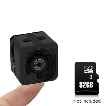 1080P Mini Kamera SQ11 Juoda Sporto Fotoaparatai Infraraudonųjų spindulių Naktinio Matymo Automobilių DV Skaitmeninės Vaizdo kameros, Mini vaizdo Kameros su Originalo Langelyje