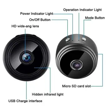 1080P Mini Kamera, Wireless Wifi IP Home Security DVR Naktinio Matymo Nuotolinio Kamera Judesio Nuotolinio Vaizdo kamera Kamera