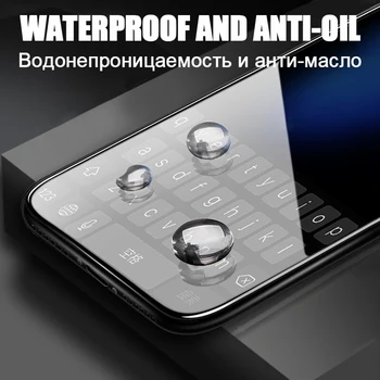 10vnt 6D Krašto Lenktas Visiškai Padengti Grūdinto Stiklo iPhone 12 Mini Pro 11 Max XS XR X 8 7 6 6S Plus SE 9H Kino Screen Protector