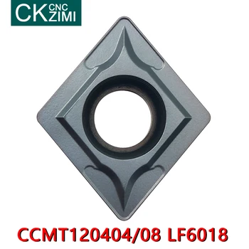 10VNT CCMT120404 LF6018 CCMT120408 LF6018 CNC Nerūdijančio Plieno Pjovimo Įrankiai Volframo Karbido Įdėklai metalo tekinimo įrankiai CCMT 1204
