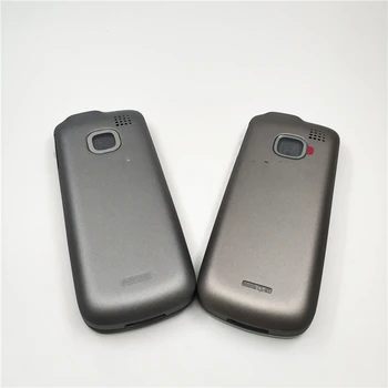10vnt/daug Naujas Pilnas Korpusas Case Cover For Nokia C1-01 Baterijos Dangtelio Būsto atveju Su anglų Klaviatūra
