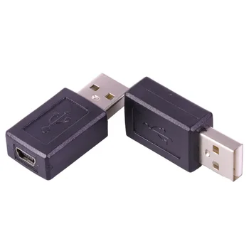 10vnt/daug USB2.0 Type A Male, 5-PIN MINI USB Female Jungtis ESU USB į MINI USB Jungtis Adapteris M/F Konverteris Didmeniniams