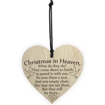 10vnt Kalėdų Medinis Pakabukas Širdies formos Kalėdų Danguje Kūrybos Mediniai Kabo Mediniai Kalėdų Danguje Unikalus