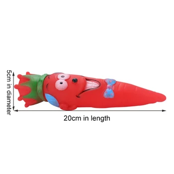 10vnt Raudonųjų Morkų Pet Žaislas Cypimo Gumos Mielas šunelis Sunaudoja Energijos Kramtomoji Mokymo Žaislas Augintiniui Produkto BS122