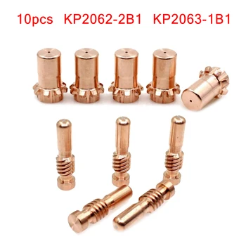 10vnt/Set KP2062-2B1 KP2063-1B1 Elektros ProCut Plasma Torch Elektrodas 20/55/80 PCT-80 Plasma Torch Antgalis