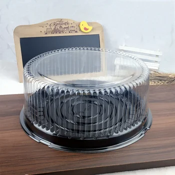 10vnt Skaidraus Plastiko Cake Box Cupcake Blynai Dome Turėtojai Desertas Dėžučių Tortas Puodeliai Tortas Pakavimo Dėžės 8 Colių