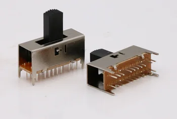 10VNT SS-44D04 4P4T rankenos aukštis gali būti pritaikytas pastumkite jungiklį, 20 pin, 4 fiksuotos pin