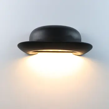 10W Modernios LED Skrybėlę Sienos Lempos Lauko Vandeniui Uždaras Miegamasis, Praėjimų Sconces Sodas, Laiptų, Balkonų Namų Dekoro Sienos Žibintai Rungtynių