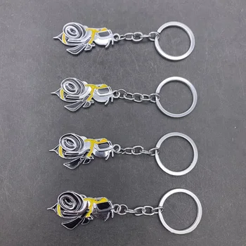 10x Metalo Super Bee Automobilių paketų prižiūrėtojų raktinę Keychain Raktų pakabukas dodge challenger priedai Hemi SRT Automobilių Accesories Išorė