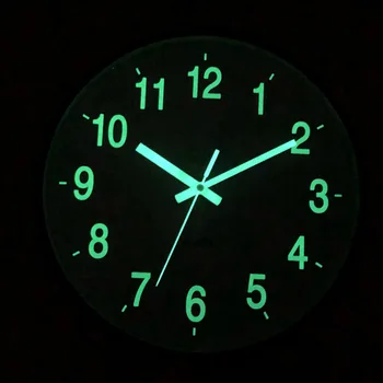 12 colių Sieninis Laikrodis Šviesos Numeris Kabo Laikrodžiai Ramioje Tamsoje Švytinčiomis Sieniniai Laikrodžiai Šiuolaikinės Laikrodžiai, Namų Dekoro Modernus Kalėdų Dovana