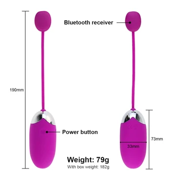 12 Dažnio Kulka Vibratorius Belaidžio APP Nuotolinio Valdymo BluetoothVibrating Kiaušinių Klitorio Stimuliatorius Galingas G-taško Massager