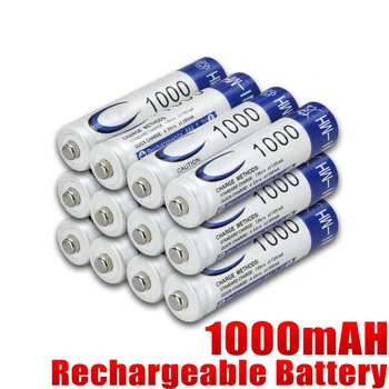 12pcs 1.2 v NIMH AAA 3A AAA 1000mah Baterijos Įkraunamos Baterijos ni-mh baterijos baterijų įkrovimo