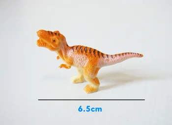 12pcs/set 6cm Juros periodo Mini Dažytos Dinozaurų Kietojo PVC Modeliu, Tyrannosaurus Vertus Duomenys Žaislas Apdailos KF782