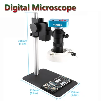 130X USB Skaitmeninis Mikroskopas 38MP 1080P TF Vaizdo įrašymo Vaizdo Elektroninis Skaitmeninis Remonto Mikroskopo Kamera Telefono PCB Lydmetalis