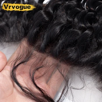 13x4 Giliai Banga Nėriniai Priekinio Uždarymo Cheveux Humain ausies iki Ausies Prieš Nupeštos Su Kūdikio Plaukų Žmogaus Plaukai Remy Plaukų Vrvogue Brazilijos