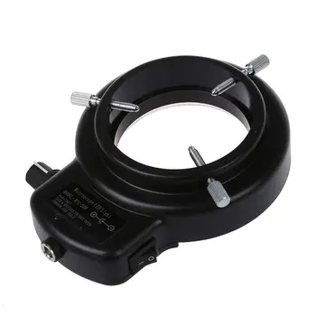 144 LED miniscope žiedas šviesos žiedas šviesiai 0 - reguliuojamas lempos miniscope šviesos žiedas