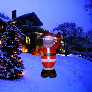 150cm LED Šviesos Pripučiami Santa Claus Oro Siurblys Pripučiami Žaislai Naktį Lempos Patalpų, Lauko Atostogų, Kalėdų Vakarėlį Ornamentu