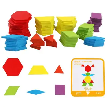 155pcs Medinės Dėlionės Valdybos Nustatyti Spalvinga Kūdikių Montessori Švietimo Žaislai Vaikams Mokymosi Plėtoti Žaislas Karšto Pardavimo