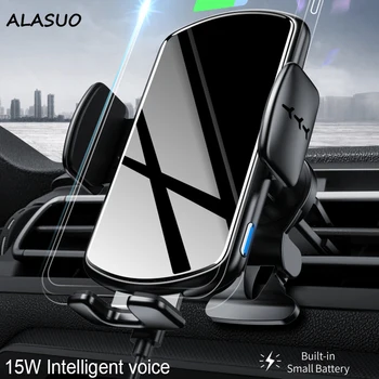 15W QI bevielio ryšio automobilių greitas įkroviklis aromaterapija pažangaus voice automobilinis telefono laikiklis iphone X Xs Xr Xs Max Samsung S8 S9 S10+