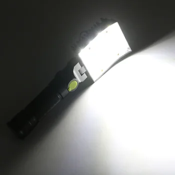 16 LED USB Įkrovimo Šviesos Magnetinis Žibintuvėlį, Fakelą Darbo Lempa, 4 Režimai Žibintuvėlis Su Magnetu Kablys Kempingas Lauko Sportas