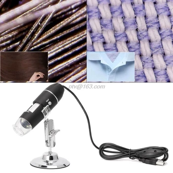1600X USB Skaitmeninis Mikroskopas su Kamera Endoskopą 8LED didinamasis stiklas su Metalo Stovas Dropshipping